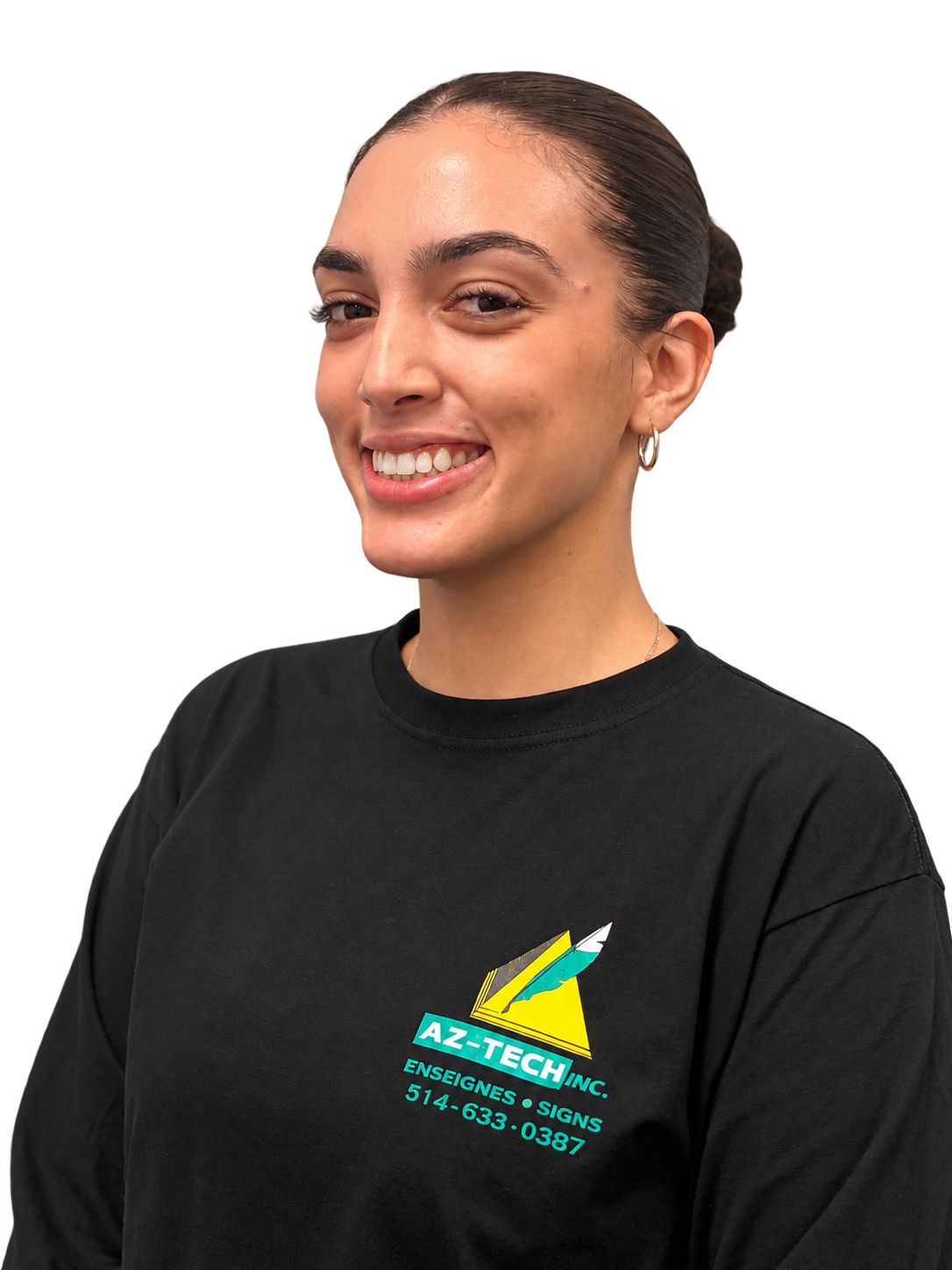 Mahalia, Project Coordinator and Health and Safety Officer at Az-Tech Signs